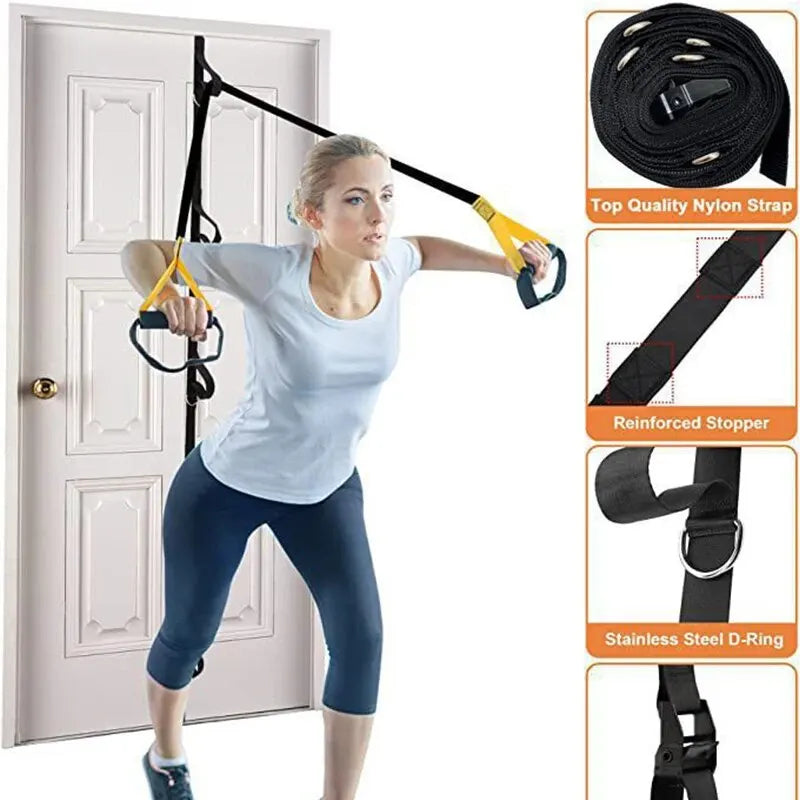 Upgrade Door Anchor Strap for Resistance Bands Exercises Anchor Gym Attachment for Home Fitness Portable Door Band Resistance